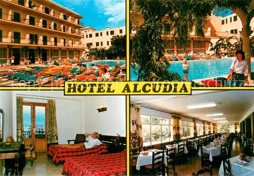 AK / Ansichtskarte Puerto_de_Alcudia Hotel Alcudia Schwimmbad Zimmer Speisesaal Puerto_de_Alcudia