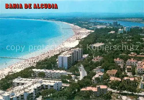 AK / Ansichtskarte Bahia_de_Alcudia_Mallorca_ES Fliegeraufnahme 