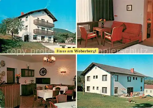AK / Ansichtskarte Baden__Wien_AT Haus am Weberbergl Fruehstueckspension Schloegl Gastraeume 