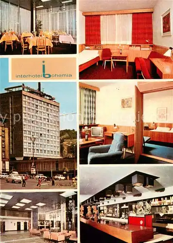 AK / Ansichtskarte Usti_nad_Labem_Aussig_CZ Interhotel Bohemia Gastraeume Bar Foyer 
