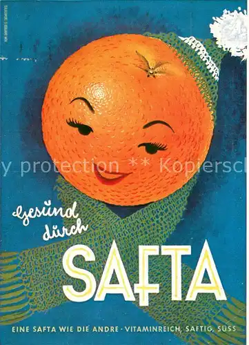 AK / Ansichtskarte Orangen_Oranges Werbung Safta 