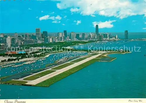 AK / Ansichtskarte Flughafen_Airport_Aeroporto Chicago Panorama Flughafen_Airport