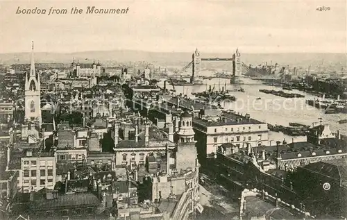 AK / Ansichtskarte London__UK London from the Monument 