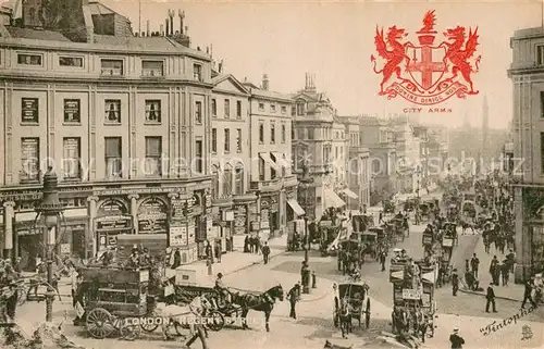 AK / Ansichtskarte London__UK Regent Street m. Kutschen 