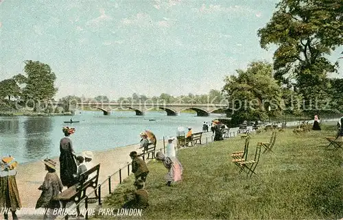AK / Ansichtskarte London__UK The Serpentine Bridge   Hyde Park 