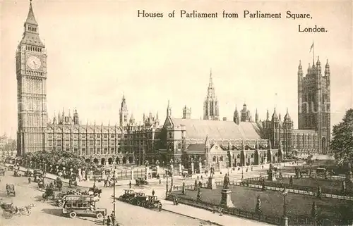 AK / Ansichtskarte London__UK House of Parliament from Parliament Square 