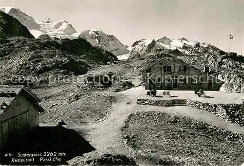 AK / Ansichtskarte Sustenpass Restaurant Passhoehe Sustenpass