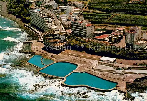 AK / Ansichtskarte Bajamar_Tenerife_ES Fliegeraufnahme Naturschwimmbaeder 