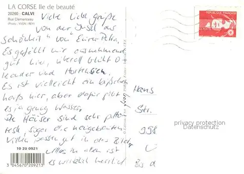 AK / Ansichtskarte Calvi Gassen Ansicht Calvi