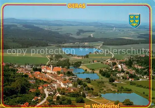 AK / Ansichtskarte Geras Fliegeraufnahme Praemonstratenser Abtei Geras