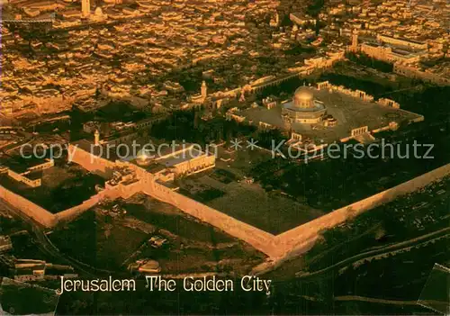 AK / Ansichtskarte Jerusalem_Yerushalayim Fliegeraufnahme Golden City Jerusalem_Yerushalayim