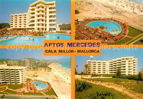 AK / Ansichtskarte Cala_Millor_Mallorca Apartementos Mercedes Pool Cala_Millor_Mallorca