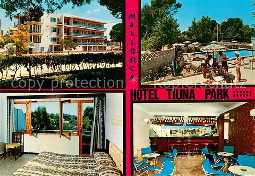 AK / Ansichtskarte Playa_de_Palma_Mallorca Hotel Tiuna Park m. Pool Playa_de_Palma_Mallorca