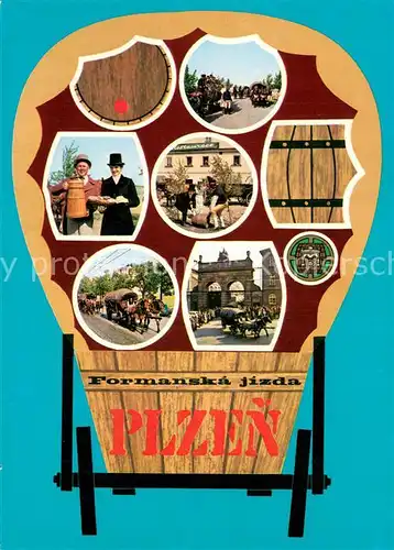 AK / Ansichtskarte Plzen_Pilsen Teilansichten  Historicka formanska Plzen Pilsen