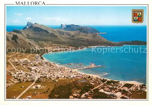 AK / Ansichtskarte Puerto_Pollensa Fliegeraufnahme Panorama Puerto_Pollensa