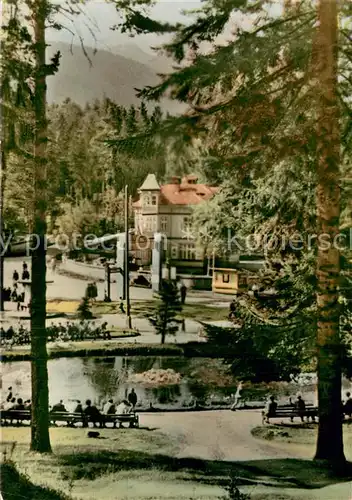 AK / Ansichtskarte Borowez_Bulgarien Teilasnicht Teich Park Borowez Bulgarien