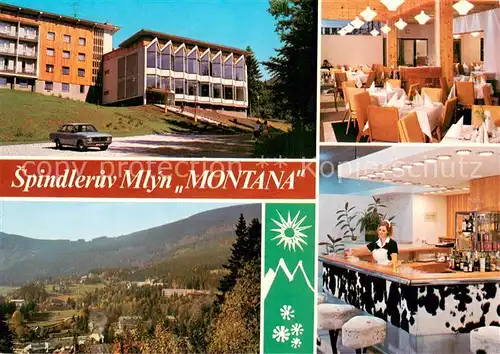 AK / Ansichtskarte Spindleruv_Mlyn_Spindelmuehle_Riesengebirge_CZ Interhotel Montana Teilansichten 