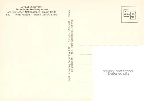 AK / Ansichtskarte Tittling Hotel Dreiburgensee Aussenansicht Tittling