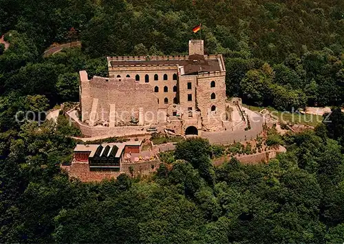 AK / Ansichtskarte Bad_Duerkheim Hambacher Schloss Fliegeraufnahme Bad_Duerkheim