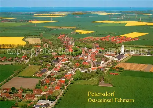 AK / Ansichtskarte Petersdorf_Fehmarn Fliegeraufnahme Petersdorf Fehmarn