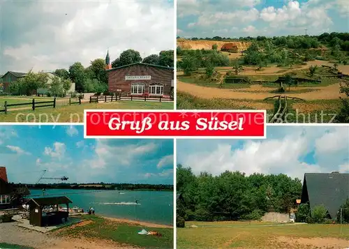 AK / Ansichtskarte Suesel Kulturscheune Seepartie Panorama Suesel