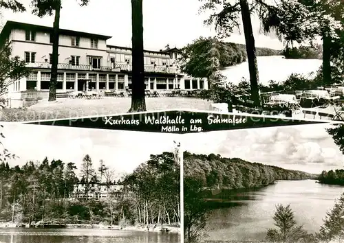 AK / Ansichtskarte Moelln__Lauenburg Kurhaus Waldhalle am Schmalsee Teilansichten 