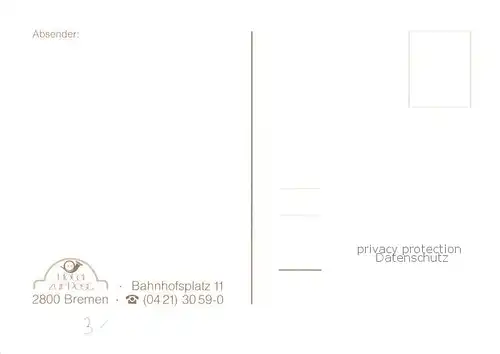 AK / Ansichtskarte Bremen Hotel zur Post Bremen