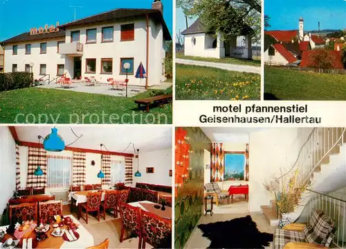 AK / Ansichtskarte Geisenhausen_Pfaffenhofen_Ilm Motel Pfannenstiel Gaststube Treppenaufgang Geisenhausen_Pfaffenhofen