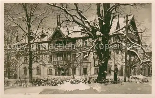 AK / Ansichtskarte St_Maergen Hotel Kurhaus Goldene Krone Hoehenluftkurort Winter  im Schwarzwald St_Maergen