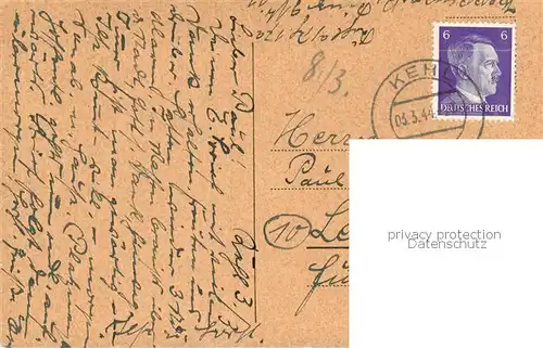 AK / Ansichtskarte Kehl_Rhein Evangelische Kirche mit Kriegerdenkmal Kehl_Rhein