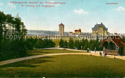 AK / Ansichtskarte Leipzig Erholungsheim Naunhof Gartenansicht Leipzig