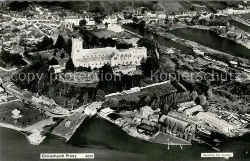 AK / Ansichtskarte Christchurch__Dorset_UK Fliegeraufnahme 