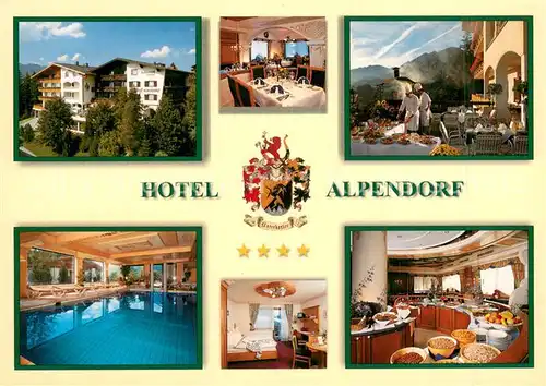AK / Ansichtskarte Sankt_Johann_Pongau Hotel Alpendorf Teilansichten m. Hallenbad u. Informationen Sankt_Johann_Pongau