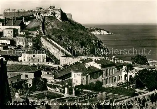 AK / Ansichtskarte Portoferraio_Elba_IT Der kleine Napoleonische Palast Dei Mulini u. Falcone Festung 