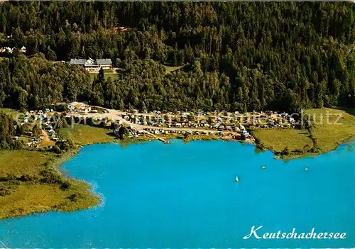 AK / Ansichtskarte Keutschachersee_AT Fliegeraufnahme Camping Sued 