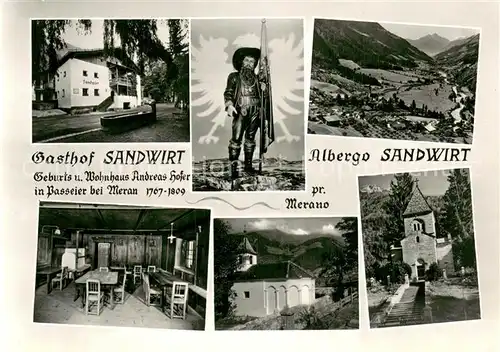 AK / Ansichtskarte Passeier Gasthof Sandwirt Teilansichten  Passeier