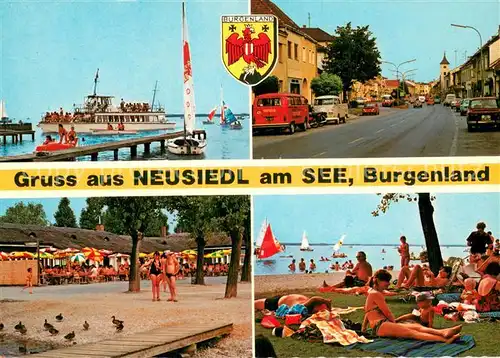 AK / Ansichtskarte Neusiedl_See Ferienparadies Seerestaurant Badestrand  Neusiedl See