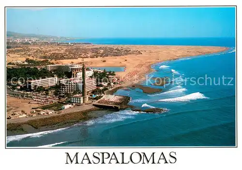 AK / Ansichtskarte Maspalomas_Gran_Canaria_ES Fliegeraufnahme Panorama Strand 