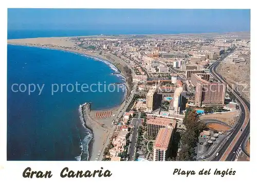 AK / Ansichtskarte Playa_del_Ingles_Gran_Canaria_ES Fliegeraufnahme Panorama 