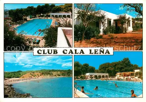 AK / Ansichtskarte San_Carlos__Ibiza_ES Club Cala Lena Teilansicht m. Pool u. Meer 