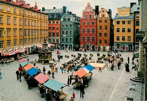 AK / Ansichtskarte Stockholm Marknad pa Stortorget Stockholm