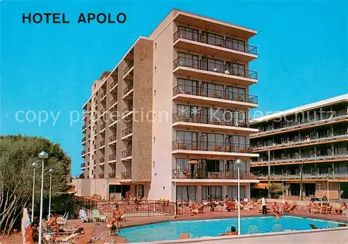 AK / Ansichtskarte Can_Pastilla_Palma_de_Mallorca Hotel Apolo m. Pool Can_Pastilla