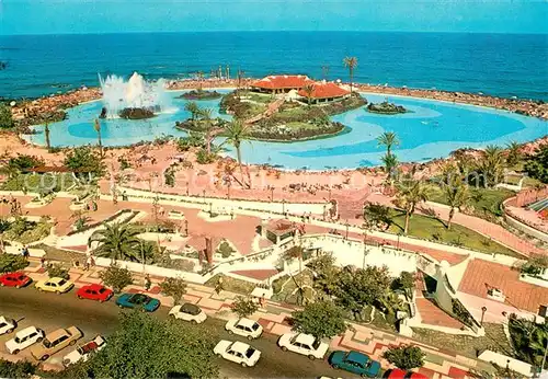 AK / Ansichtskarte Puerto de la Cruz_Tenerife_ES Lago Martianez Fliegeraufnahme 