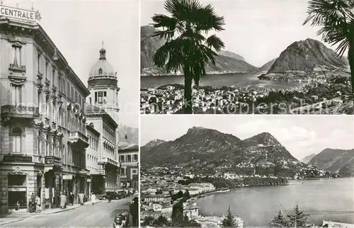 AK / Ansichtskarte Lugano_Lago_di_Lugano Teilansichten m. See Ansichten Lugano_Lago_di_Lugano