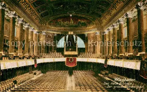 AK / Ansichtskarte Wiesbaden Neues Kurhaus Grosser Konzertsaal Wiesbaden