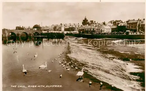 AK / Ansichtskarte Dumfries_Galloway_UK The Caul River Nith Valentines Post Card 