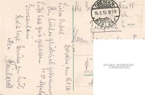 AK / Ansichtskarte Dresden_Elbe Finanzministerium und Carolabruecke Elbe Dampfer Feldpost 