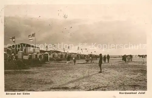 AK / Ansichtskarte Juist_Nordseebad Strand bei Ebbe Juist_Nordseebad