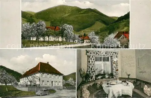 AK / Ansichtskarte Untermuenstertal Gasthaus Pension Zum Belchenblick Schwarzwald Untermuenstertal