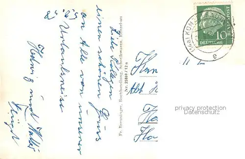 AK / Ansichtskarte Kuenzelsau Stadtmitte Blick zur Kirche Kuenzelsau